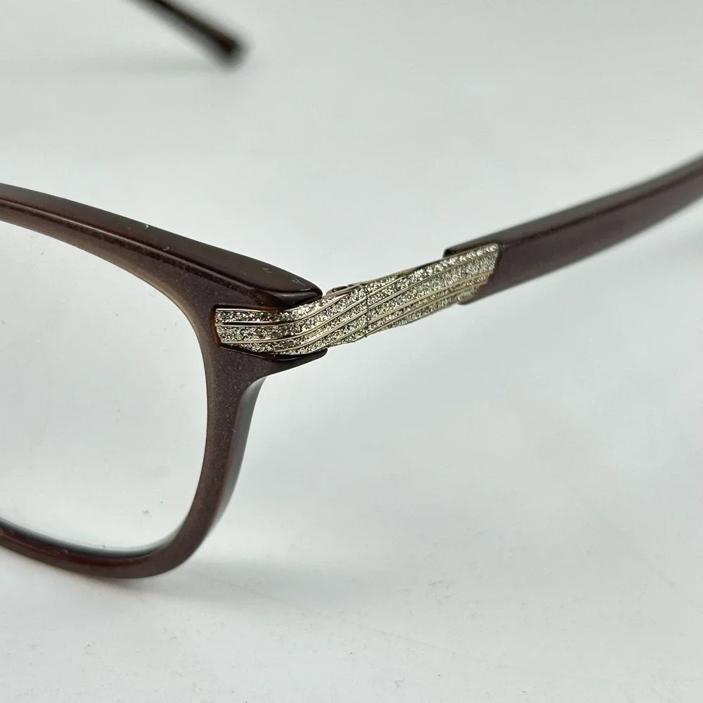 Jones New York J768 Women Eyeglasses Frame Taupe Plastic Full Rim 53-17-135‎ mm